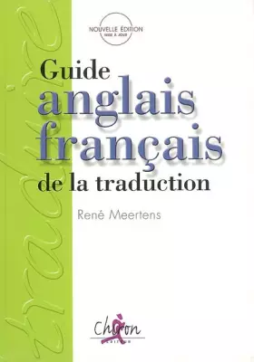 Couverture du produit · Guide anglais-français de la traduction
