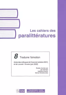 Couverture du produit · Traduire l'émotion