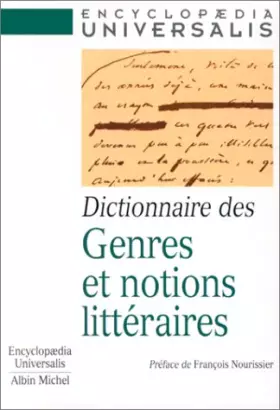 Couverture du produit · Dictionnaire des genres et notions littéraires