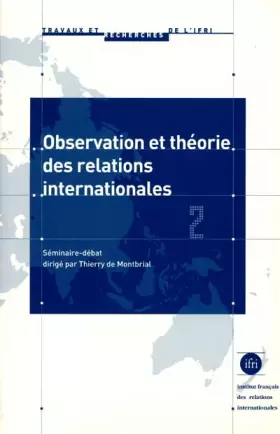 Couverture du produit · Observation Et Theorie Des Relations Internationales  2