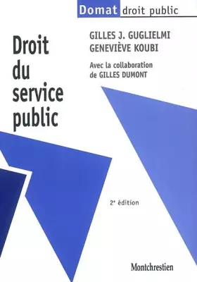 Couverture du produit · Droit du service public