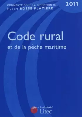 Couverture du produit · Code rural et de la pêche maritime 2011