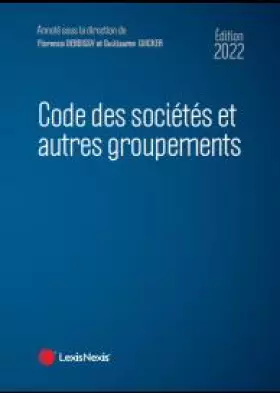 Couverture du produit · Code des sociétés et autres groupements 2022