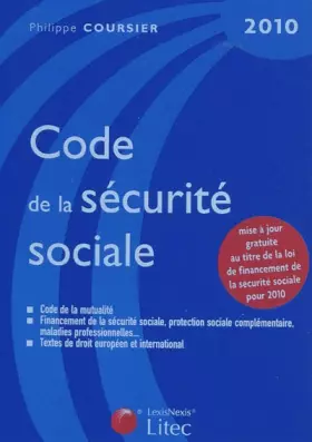 Couverture du produit · Code de la sécurite sociale 2010 (ancienne édition)