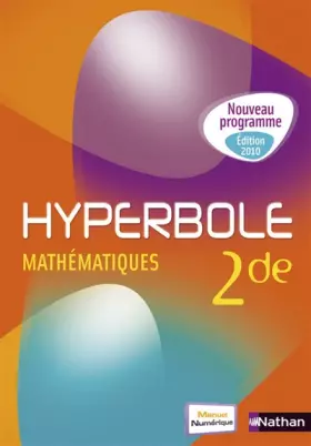 Couverture du produit · Mathématiques 2e : Programme 2010