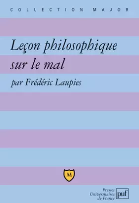 Couverture du produit · Leçon philosophique sur le mal