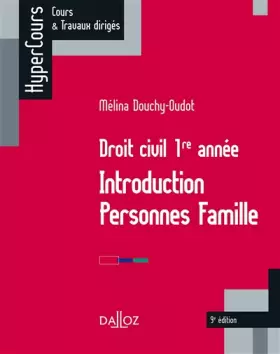Couverture du produit · Droit civil 1re année: Introduction, personnes, famille
