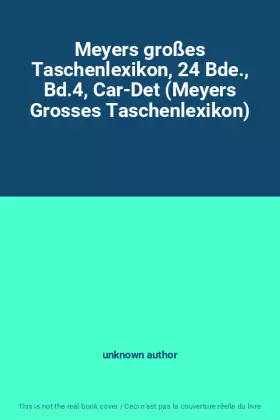 Couverture du produit · Meyers großes Taschenlexikon, 24 Bde., Bd.4, Car-Det (Meyers Grosses Taschenlexikon)