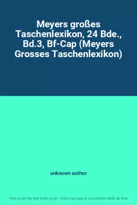 Couverture du produit · Meyers großes Taschenlexikon, 24 Bde., Bd.3, Bf-Cap (Meyers Grosses Taschenlexikon)