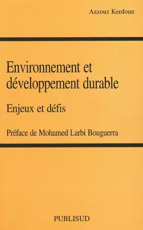 Couverture du produit · Environnement et développement durable : enjeux et défis