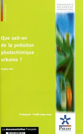 Couverture du produit · Que sait-on de la pollution photochimique urbaine ?