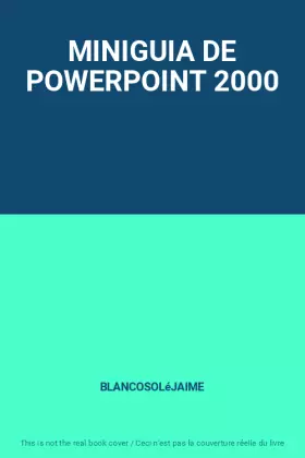 Couverture du produit · MINIGUIA DE POWERPOINT 2000