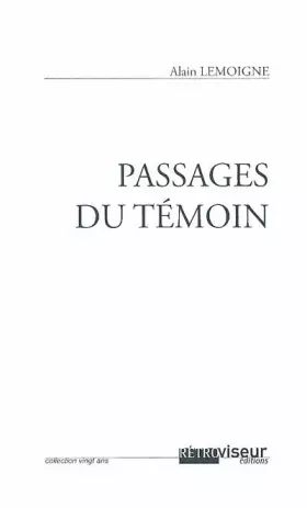 Couverture du produit · Passages du témoin