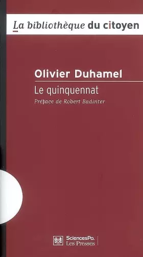 Couverture du produit · Le quinquennat
