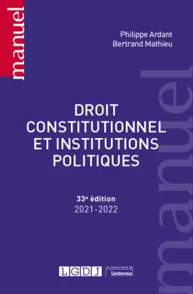 Couverture du produit · Droit constitutionnel et institutions politiques (2021)