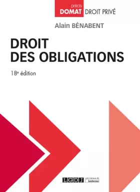 Couverture du produit · Droit des obligations (2019)