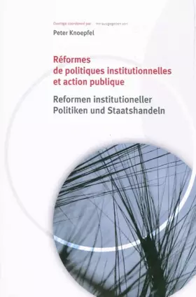 Couverture du produit · Réformes de politiques institutionnelles et action publique