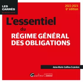 Couverture du produit · L'essentiel du régime général des obligations (2022-2023)