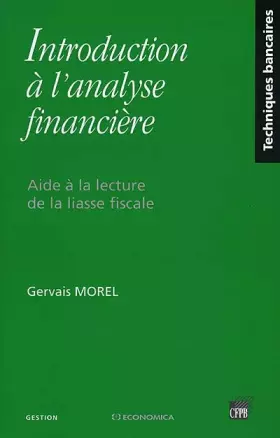 Couverture du produit · Introduction à l'analyse financière