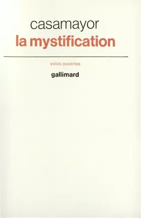Couverture du produit · La Mystification