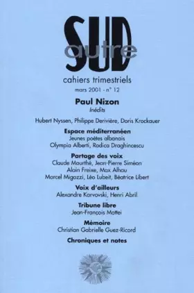 Couverture du produit · Autre sud, numéro 12