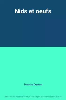 Couverture du produit · Nids et oeufs