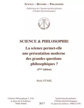 Couverture du produit · Sciences & philosophie: la science permet-elle une présentation moderne des grandes questions