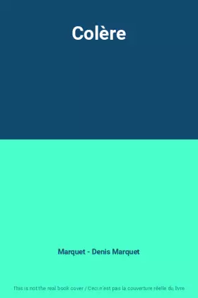 Couverture du produit · Colère