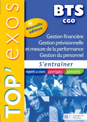 Couverture du produit · TOP'Exos Gestion financière Gestion prévisionnelle et mesure de la performance BTS CGO: N°88