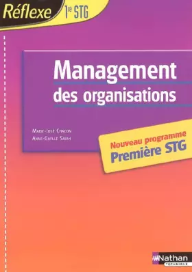 Couverture du produit · Management des organisations 1e STG