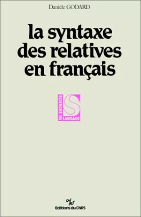 Couverture du produit · La Syntaxe des relatives en français