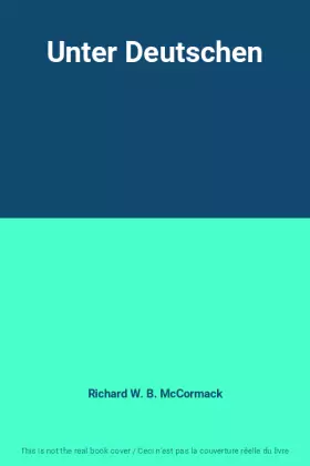 Couverture du produit · Unter Deutschen