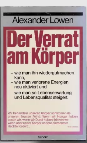 Couverture du produit · Der Verrat am Körper - und wie er wiedergutzumachen ist