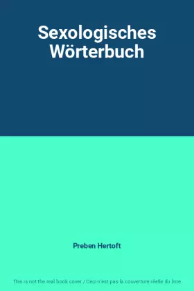 Couverture du produit · Sexologisches Wörterbuch