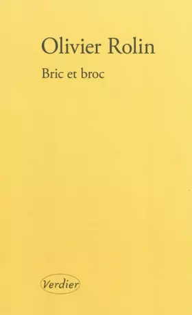 Couverture du produit · Bric et broc