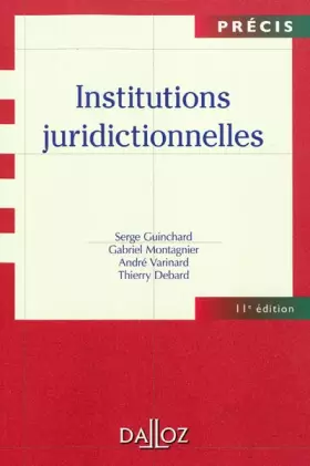 Couverture du produit · Institutions juridictionnelles - 11e éd.: Précis
