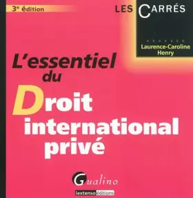 Couverture du produit · L'essentiel du droit international privé