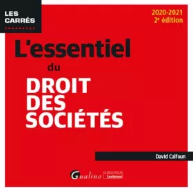Couverture du produit · L'essentiel du droit des sociétés (2020-2021)