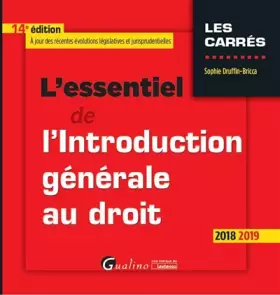 Couverture du produit · L'essentiel de l'introduction générale au droit