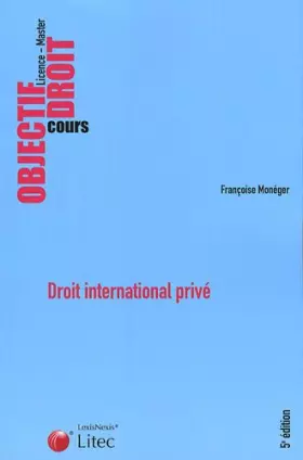 Couverture du produit · Droit international privé