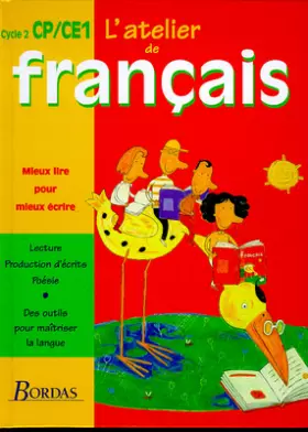 Couverture du produit · Atelier de français, CP,CE1