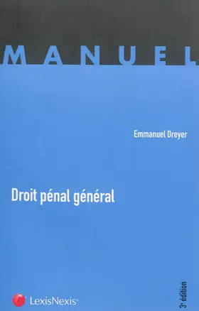 Couverture du produit · Droit pénal général