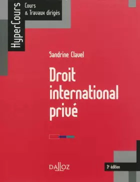 Couverture du produit · Droit international privé - 3e éd.: HyperCours