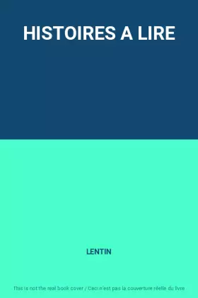 Couverture du produit · HISTOIRES A LIRE