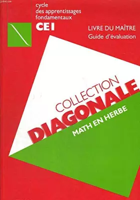 Couverture du produit · Diagonale, CE1. Guide du maître