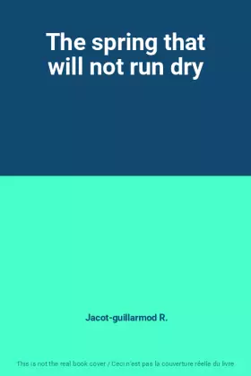 Couverture du produit · The spring that will not run dry