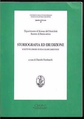 Couverture du produit · Storiografia ed erudizione