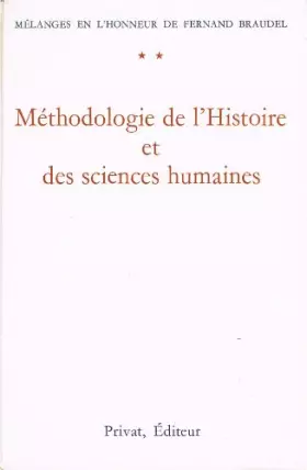 Couverture du produit · Méthodologie de l'Histoire et des sciences humaines