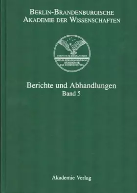 Couverture du produit · Berichte und Abhandlungen