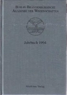 Couverture du produit · Berlin-Brandenburgische Akademie der Wissenschaften. Jahrbuch: 1994